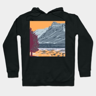 calm winter mountains Hoodie